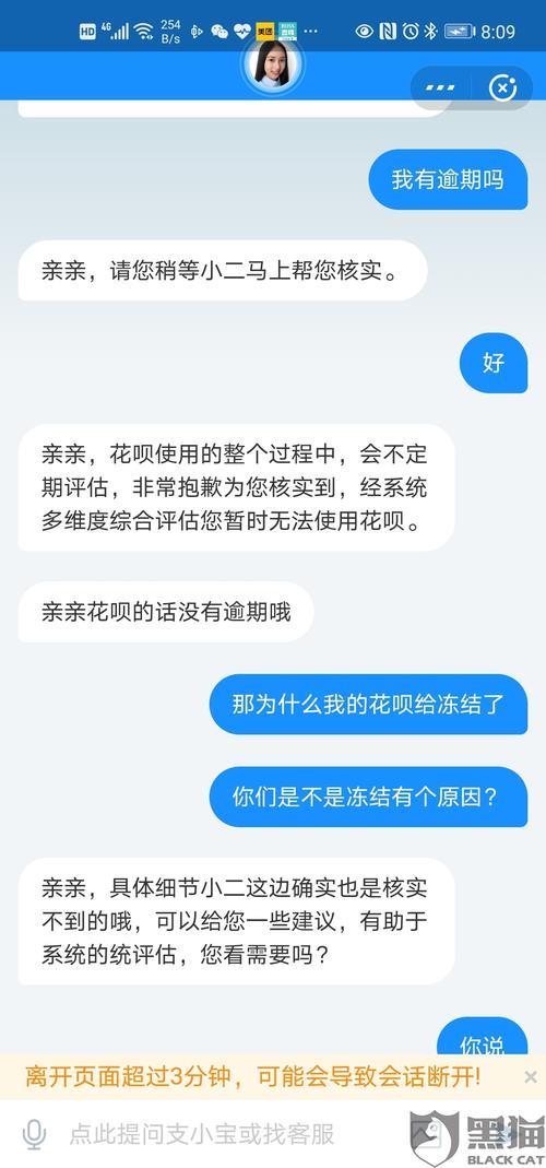 花呗账户被冻结了是什么意思？