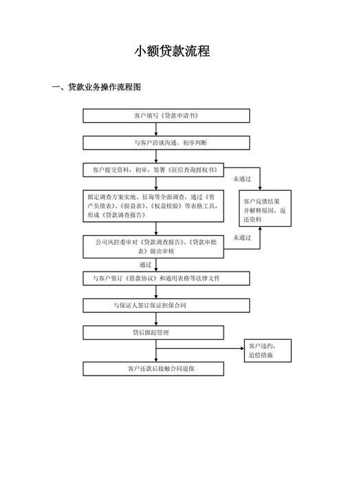 小额贷款银行办理流程及注意事项