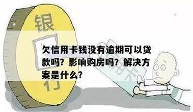 信用卡欠款可以贷款买房子吗？