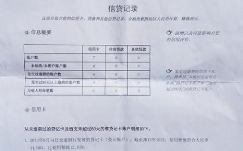 贷款征信主要查什么？